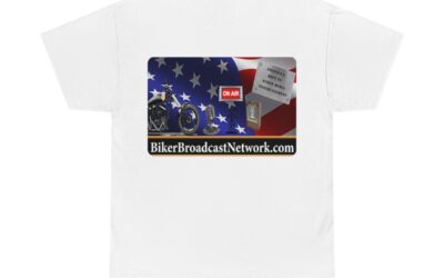 BBN Unisex Heavy Cotton Tee Printed on Back – White