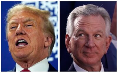 Trump Praises Tuberville for Holds, Taking On ‘Radical Left’