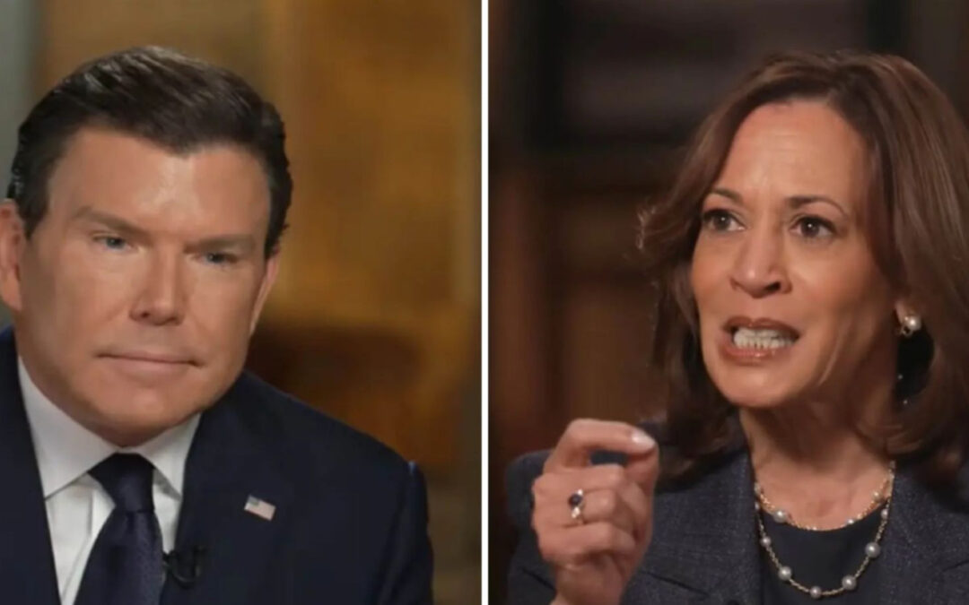 Bret Baier Shares ‘Behind The Scenes’ Photo of Kamala Harris