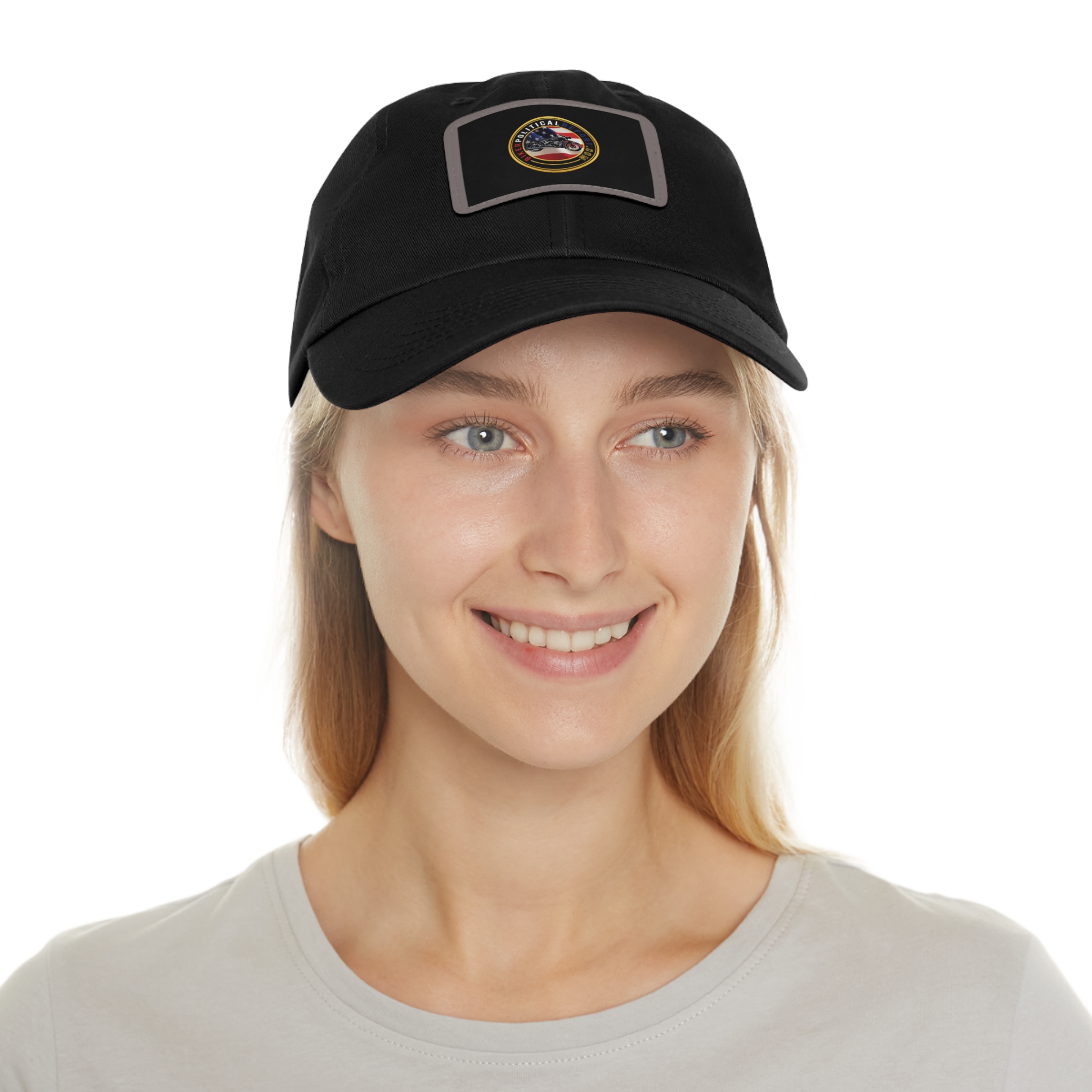 Baseball Cap with Leather Patch BPR Logo - Image 11