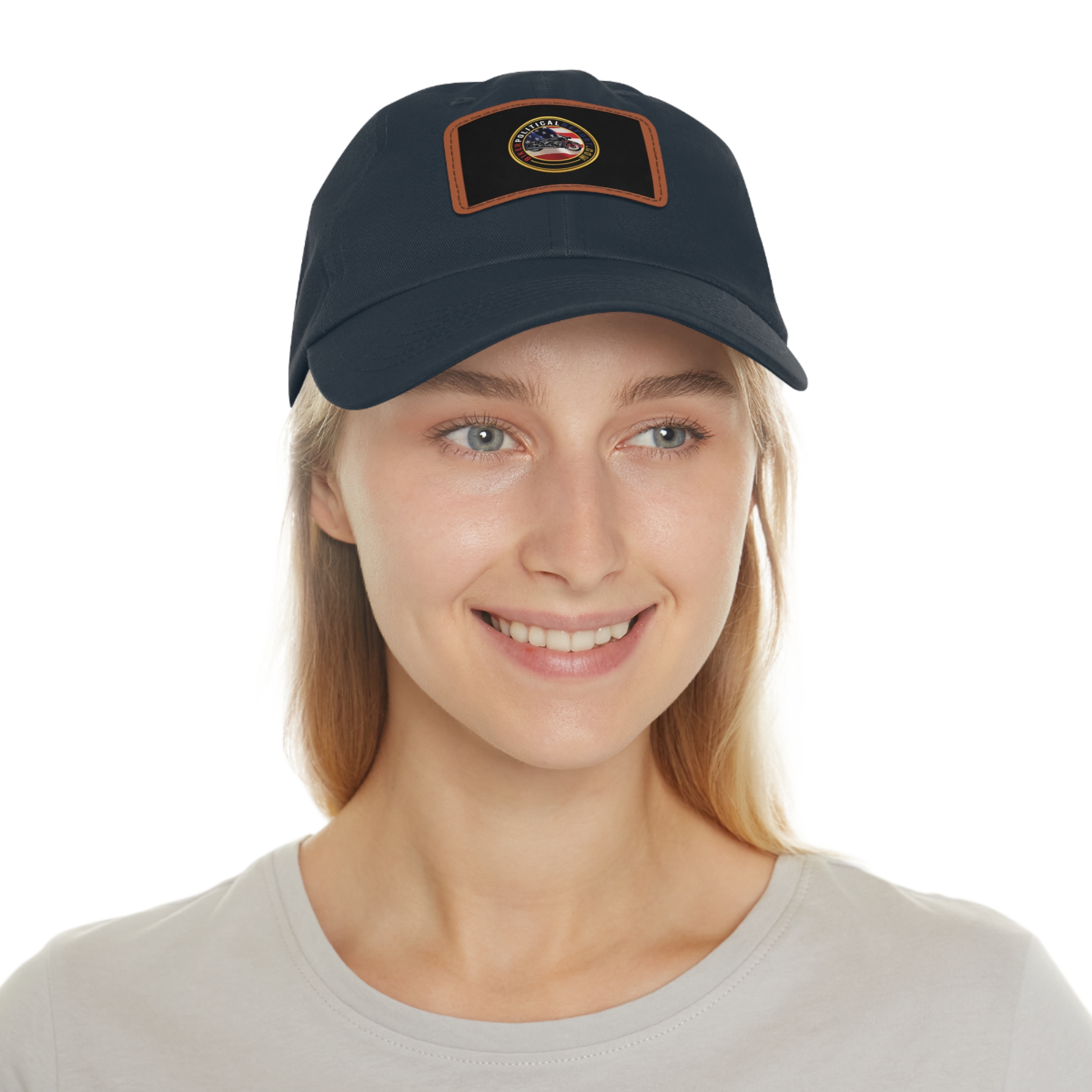 Baseball Cap with Leather Patch BPR Logo - Image 95