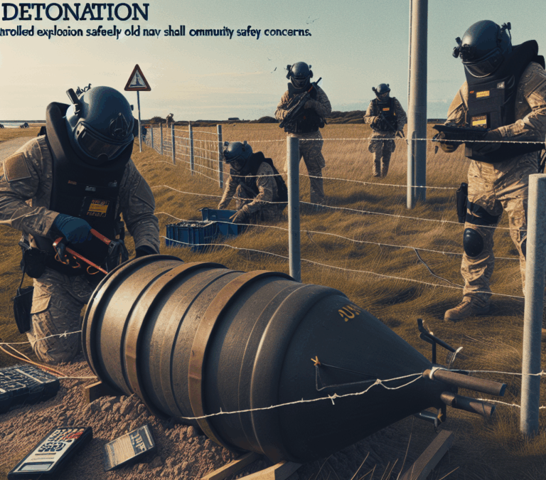 Detonation: Controlled Explosion Safely Neutralizes Old Navy Shell Amid Community Safety Concerns