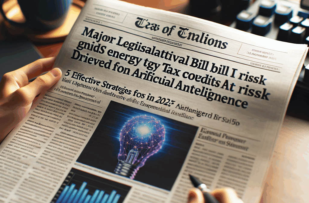 GOP Megabill Jeopardizes Energy Tax Credits Amid Inflation and AI-Driven Demand: 5 Effective Strategies for 2025