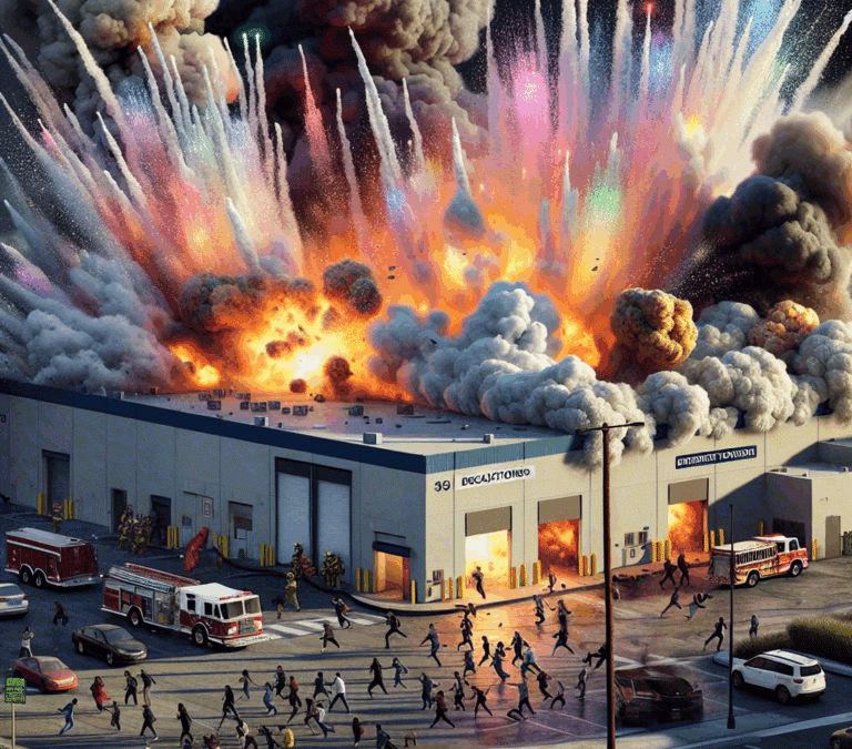 Explosion Rocks California Fireworks Warehouse, Sparking Widespread Evacuations and Community Safety Concerns