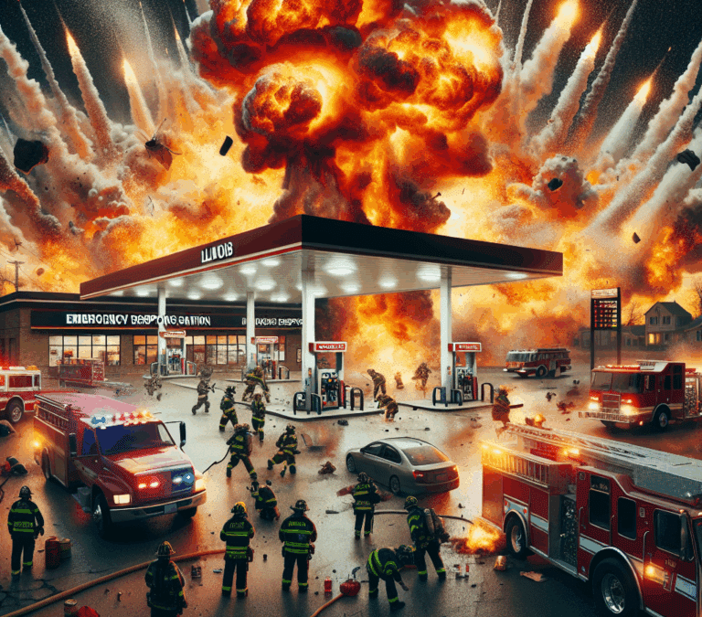 Explosion Rocks Illinois Gas Station, Prompting Emergency Response and Community Shock