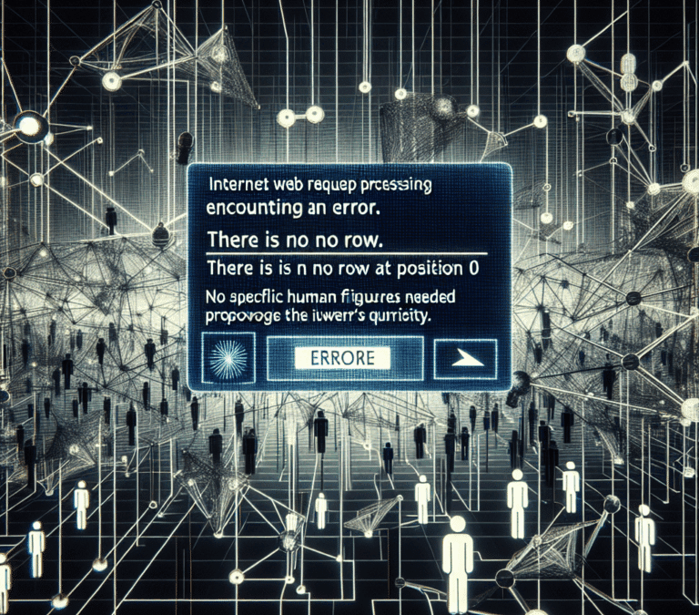 Error: “There is No Row at Position 0” Sparks Technical Glitch in Web Request Processing